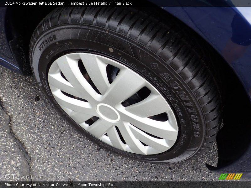 Tempest Blue Metallic / Titan Black 2014 Volkswagen Jetta SE Sedan