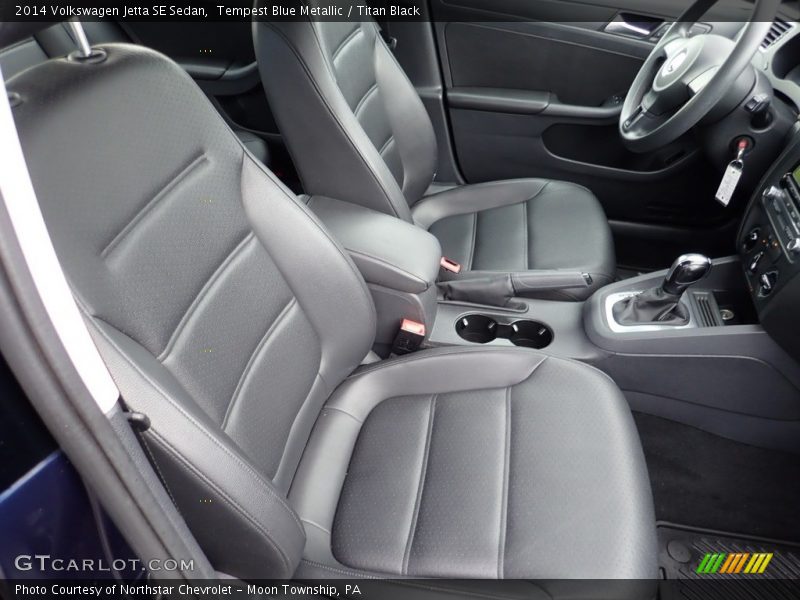Tempest Blue Metallic / Titan Black 2014 Volkswagen Jetta SE Sedan