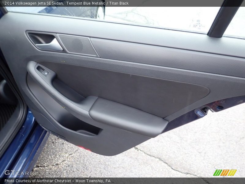 Tempest Blue Metallic / Titan Black 2014 Volkswagen Jetta SE Sedan