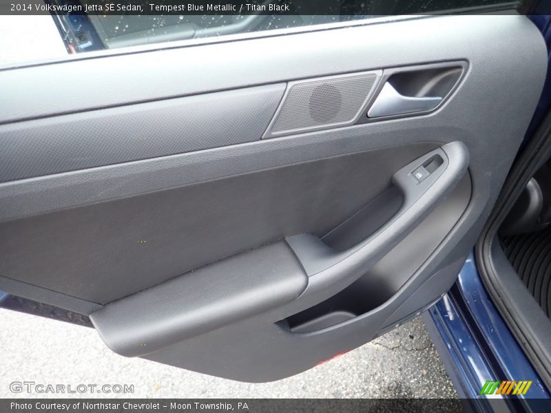 Tempest Blue Metallic / Titan Black 2014 Volkswagen Jetta SE Sedan