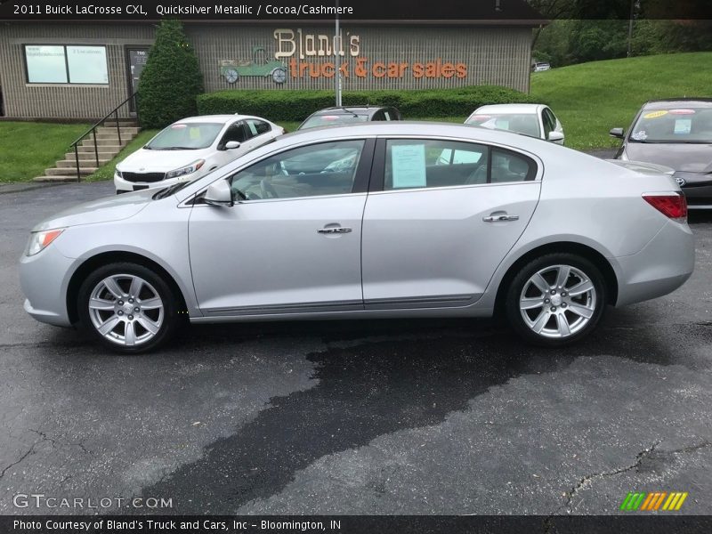Quicksilver Metallic / Cocoa/Cashmere 2011 Buick LaCrosse CXL