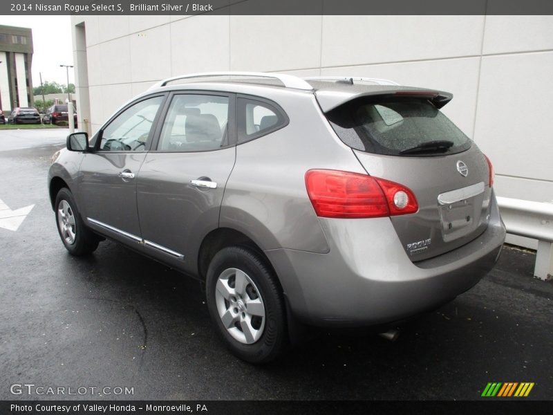 Brilliant Silver / Black 2014 Nissan Rogue Select S