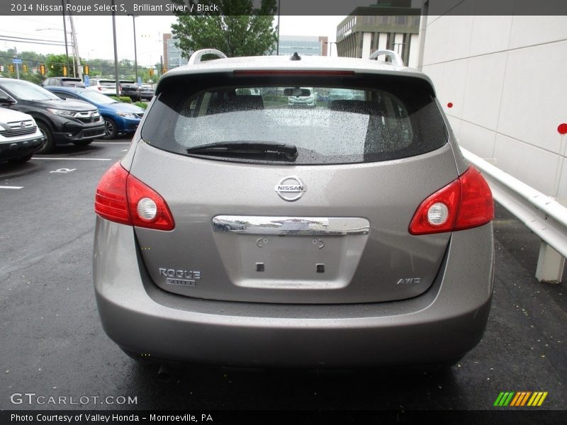 Brilliant Silver / Black 2014 Nissan Rogue Select S