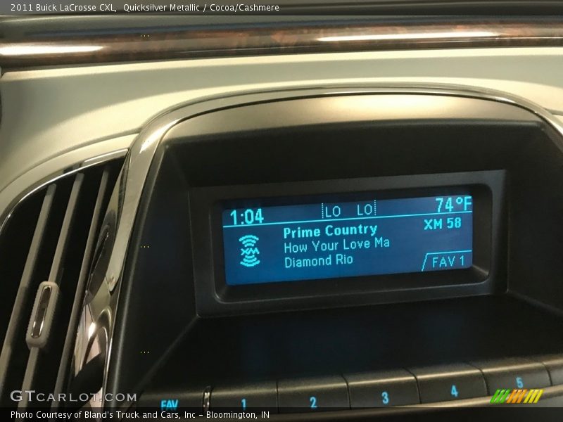Quicksilver Metallic / Cocoa/Cashmere 2011 Buick LaCrosse CXL