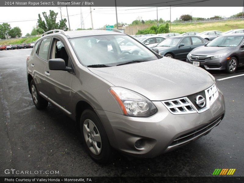 Brilliant Silver / Black 2014 Nissan Rogue Select S