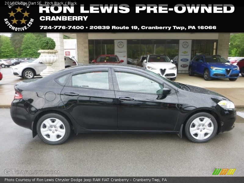 Pitch Black / Black 2016 Dodge Dart SE