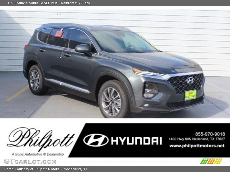 Rainforest / Black 2019 Hyundai Santa Fe SEL Plus