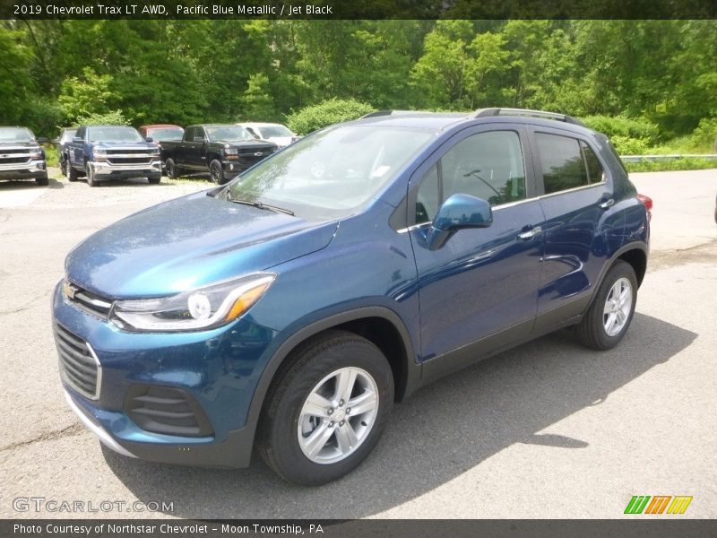 Pacific Blue Metallic / Jet Black 2019 Chevrolet Trax LT AWD