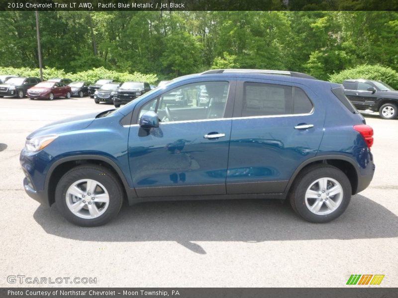 Pacific Blue Metallic / Jet Black 2019 Chevrolet Trax LT AWD