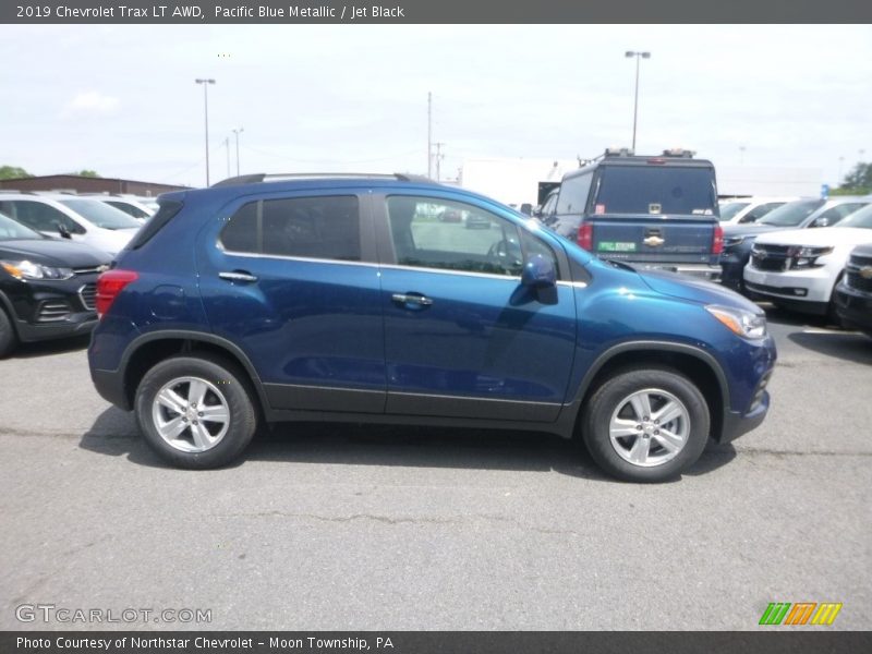 Pacific Blue Metallic / Jet Black 2019 Chevrolet Trax LT AWD