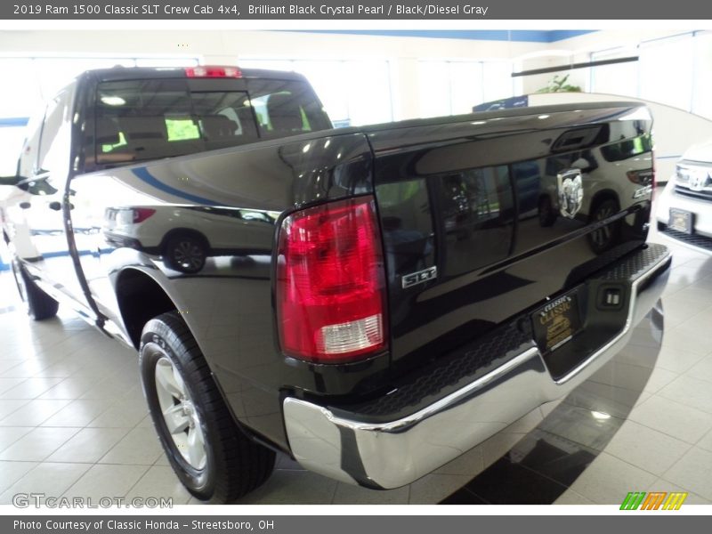 Brilliant Black Crystal Pearl / Black/Diesel Gray 2019 Ram 1500 Classic SLT Crew Cab 4x4
