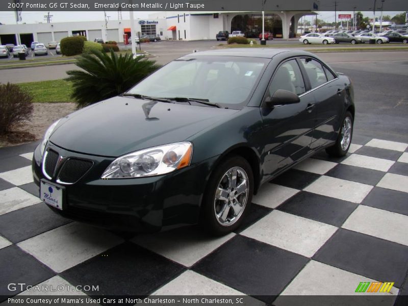 Emerald Green Metallic / Light Taupe 2007 Pontiac G6 GT Sedan
