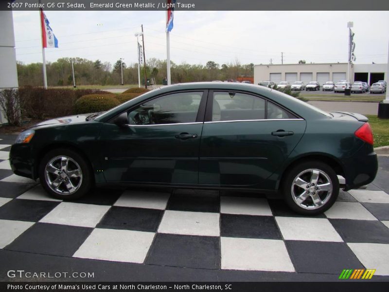 Emerald Green Metallic / Light Taupe 2007 Pontiac G6 GT Sedan