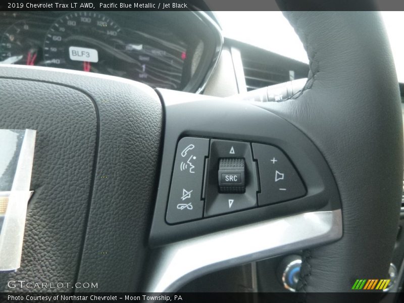Pacific Blue Metallic / Jet Black 2019 Chevrolet Trax LT AWD