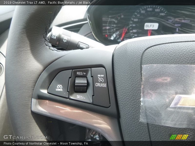Pacific Blue Metallic / Jet Black 2019 Chevrolet Trax LT AWD