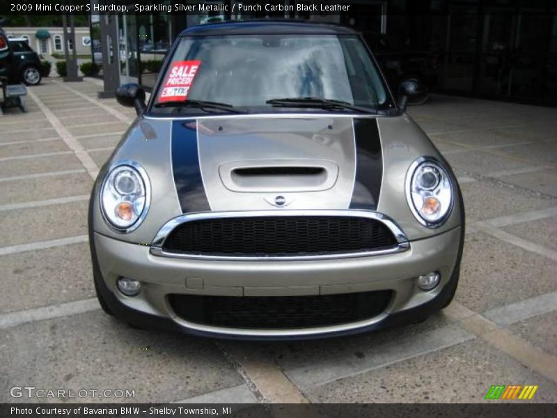 Sparkling Silver Metallic / Punch Carbon Black Leather 2009 Mini Cooper S Hardtop