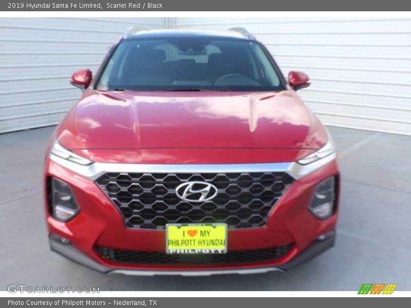 Scarlet Red / Black 2019 Hyundai Santa Fe Limited