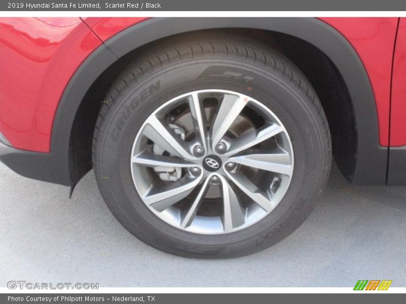 Scarlet Red / Black 2019 Hyundai Santa Fe Limited