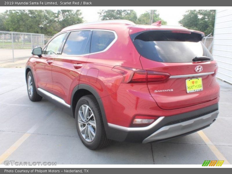 Scarlet Red / Black 2019 Hyundai Santa Fe Limited