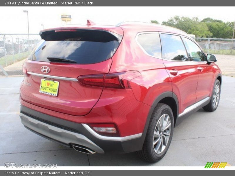 Scarlet Red / Black 2019 Hyundai Santa Fe Limited