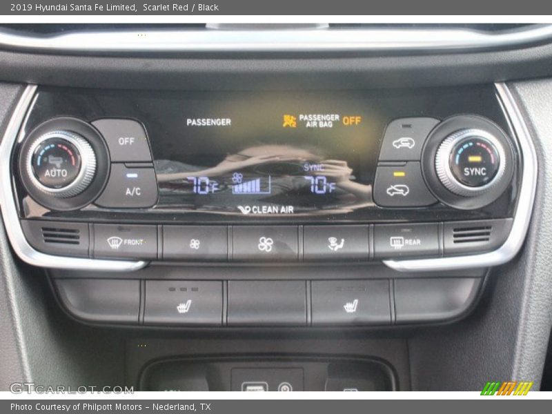 Scarlet Red / Black 2019 Hyundai Santa Fe Limited