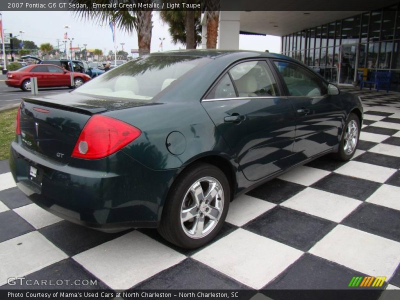 Emerald Green Metallic / Light Taupe 2007 Pontiac G6 GT Sedan