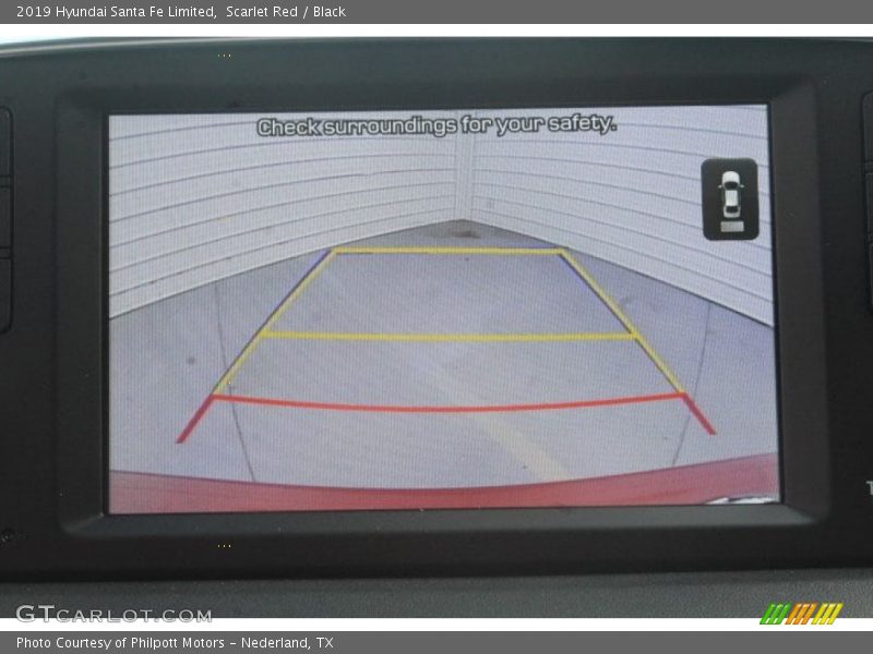 Scarlet Red / Black 2019 Hyundai Santa Fe Limited