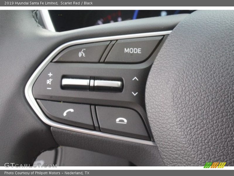 Scarlet Red / Black 2019 Hyundai Santa Fe Limited
