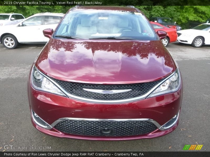 Velvet Red Pearl / Black/Alloy 2019 Chrysler Pacifica Touring L