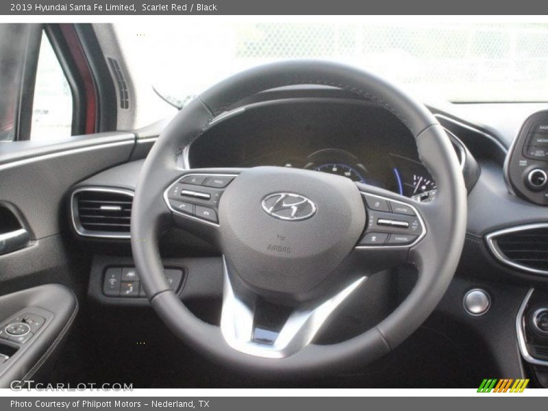 Scarlet Red / Black 2019 Hyundai Santa Fe Limited