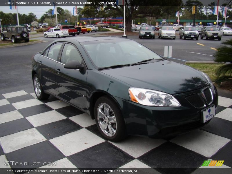Emerald Green Metallic / Light Taupe 2007 Pontiac G6 GT Sedan