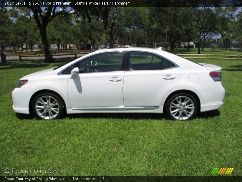 Starfire White Pearl / Parchment 2010 Lexus HS 250h Hybrid Premium