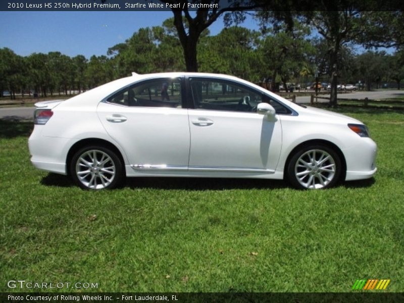 Starfire White Pearl / Parchment 2010 Lexus HS 250h Hybrid Premium