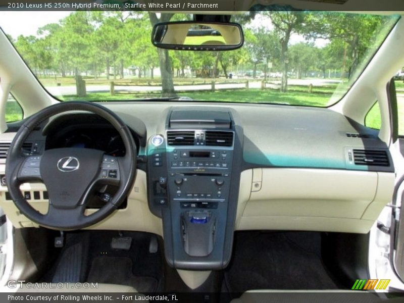 Starfire White Pearl / Parchment 2010 Lexus HS 250h Hybrid Premium