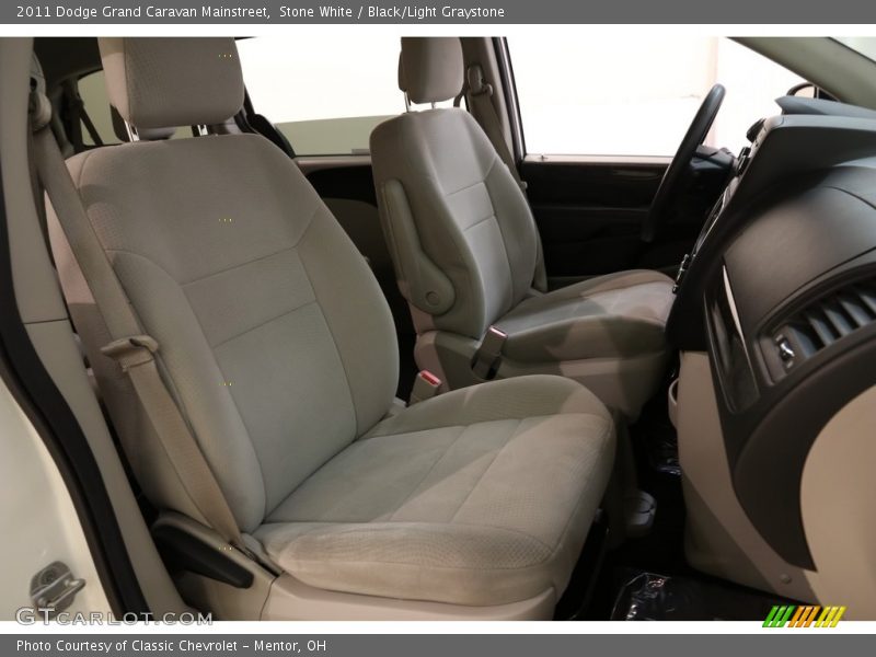 Stone White / Black/Light Graystone 2011 Dodge Grand Caravan Mainstreet