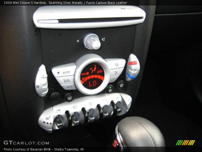 Sparkling Silver Metallic / Punch Carbon Black Leather 2009 Mini Cooper S Hardtop