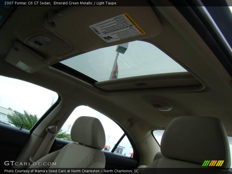 Emerald Green Metallic / Light Taupe 2007 Pontiac G6 GT Sedan