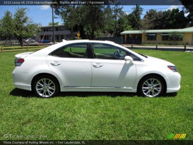 Starfire White Pearl / Parchment 2010 Lexus HS 250h Hybrid Premium