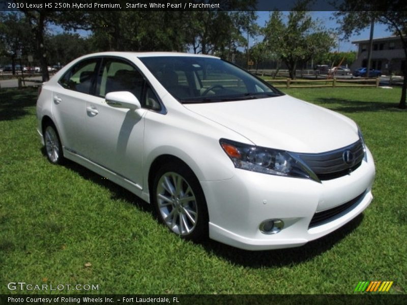 Starfire White Pearl / Parchment 2010 Lexus HS 250h Hybrid Premium