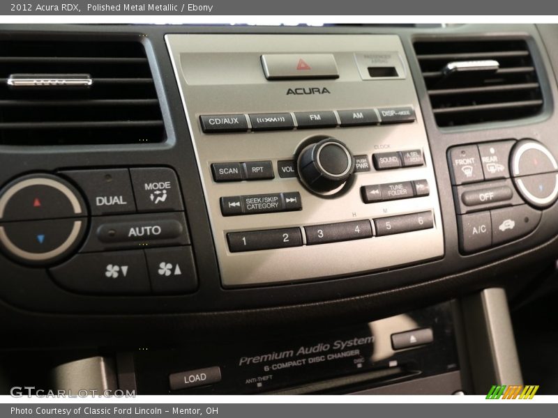 Polished Metal Metallic / Ebony 2012 Acura RDX