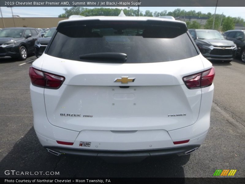 Summit White / Jet Black/­Maple Sugar 2019 Chevrolet Blazer Premier AWD