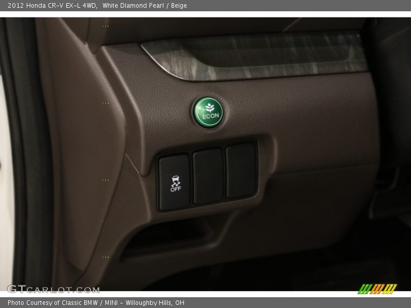 White Diamond Pearl / Beige 2012 Honda CR-V EX-L 4WD