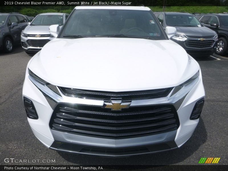 Summit White / Jet Black/­Maple Sugar 2019 Chevrolet Blazer Premier AWD