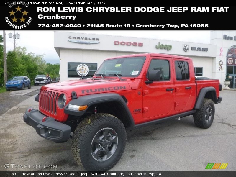 Firecracker Red / Black 2020 Jeep Gladiator Rubicon 4x4