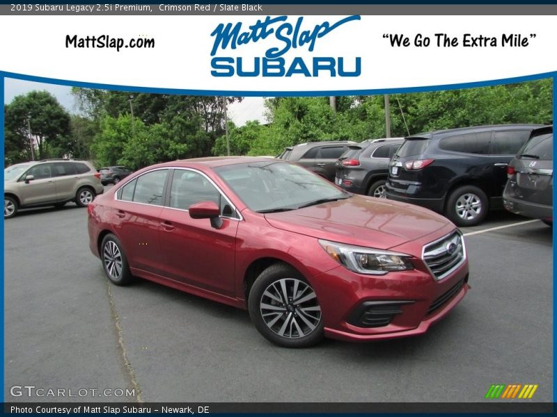 Crimson Red / Slate Black 2019 Subaru Legacy 2.5i Premium