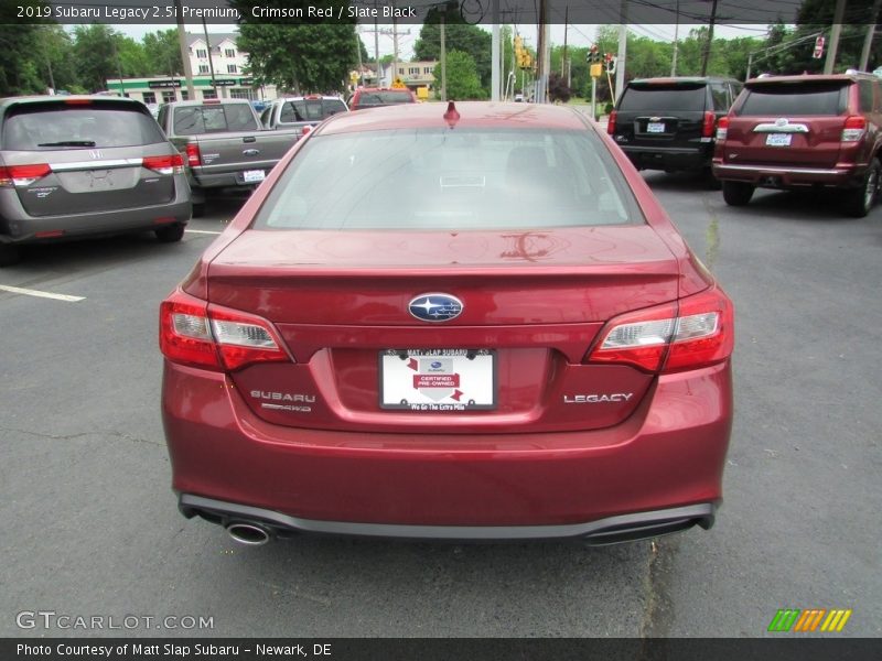 Crimson Red / Slate Black 2019 Subaru Legacy 2.5i Premium