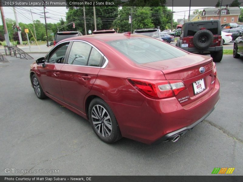 Crimson Red / Slate Black 2019 Subaru Legacy 2.5i Premium