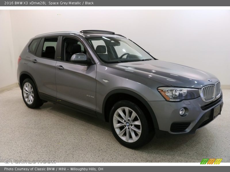Space Grey Metallic / Black 2016 BMW X3 xDrive28i