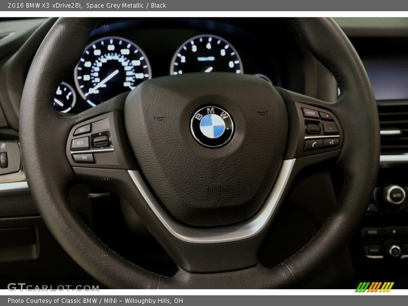 Space Grey Metallic / Black 2016 BMW X3 xDrive28i