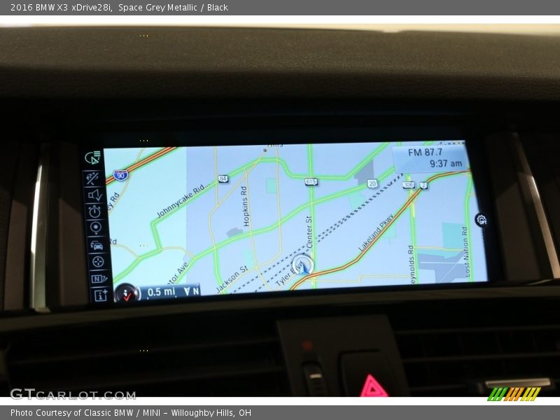 Space Grey Metallic / Black 2016 BMW X3 xDrive28i